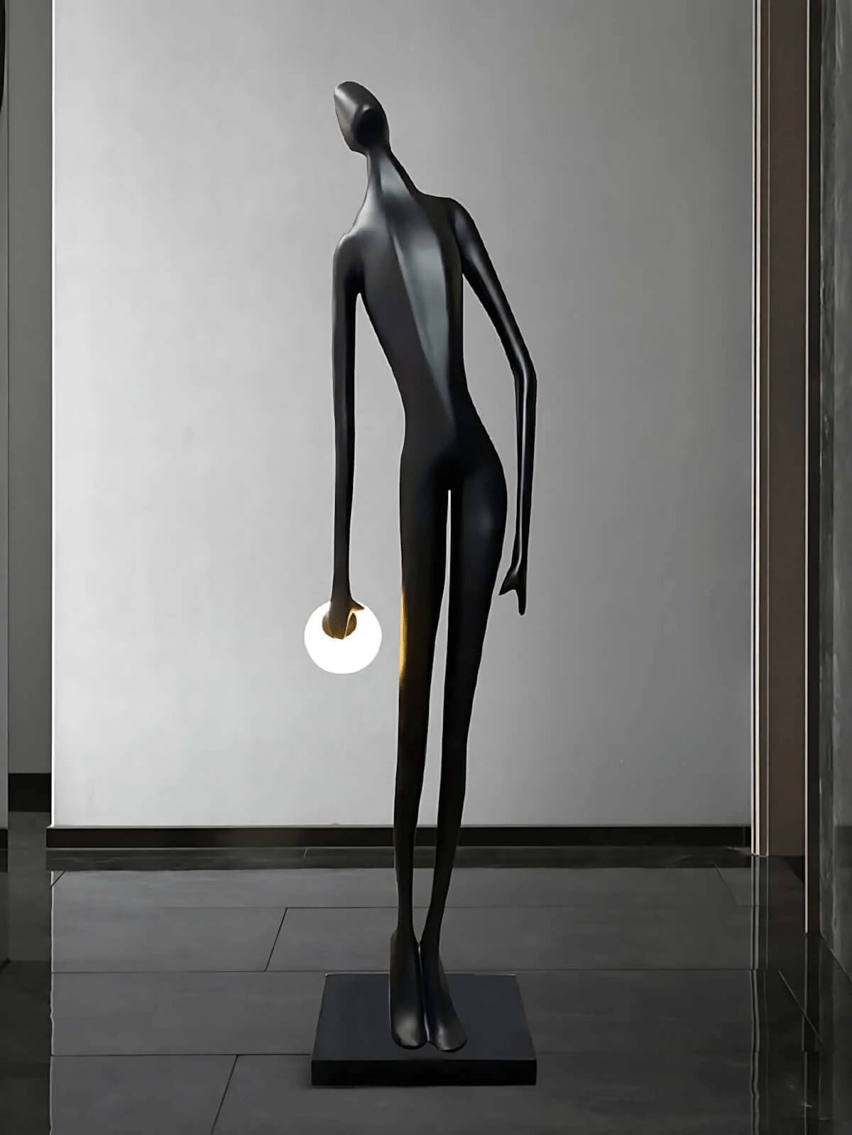 Noir Muse Sculpture Floor Light, Floor Lamp, detail 8