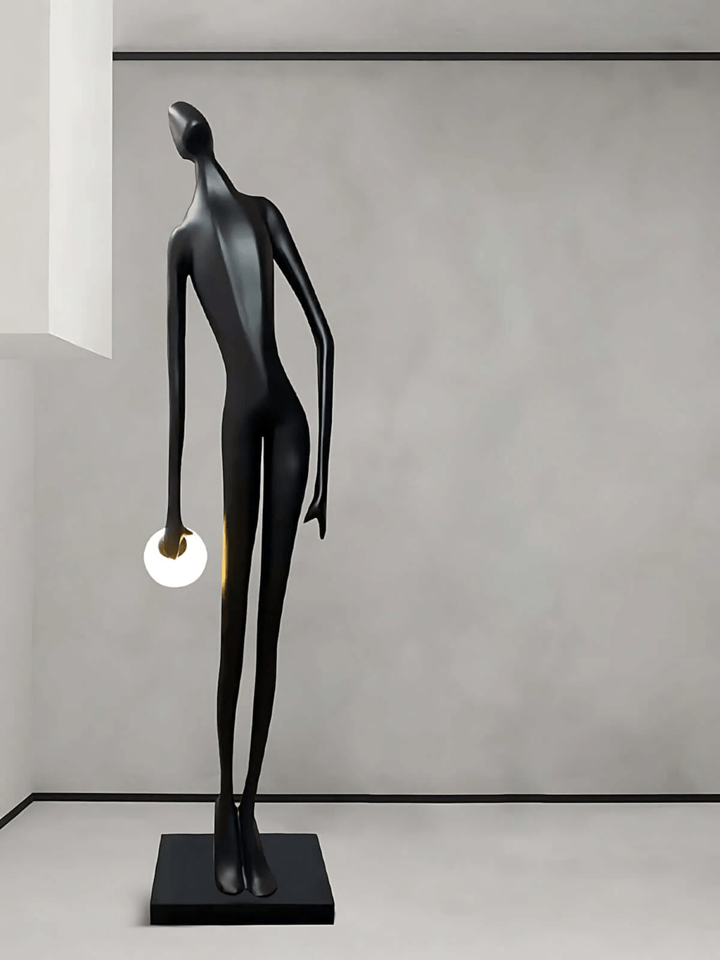 Noir Muse Sculpture Floor Light, Floor Lamp, detail 9