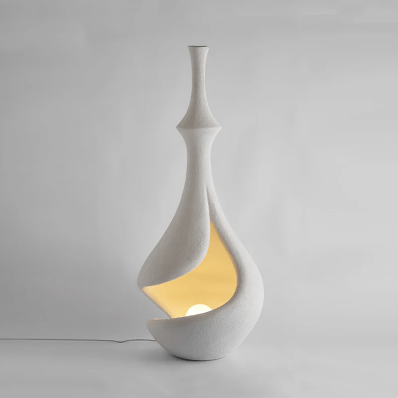 White Sere Vase Floor Light, Floor Lamp, detail 6