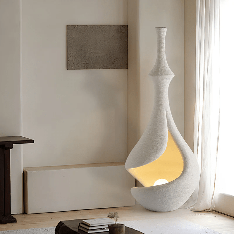 White Sere Vase Floor Light, Floor Lamp, detail 3