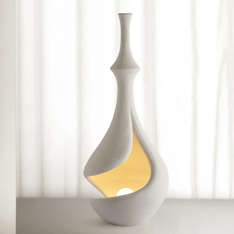 White Sere Vase Floor Light, Floor Lamp, detail 10