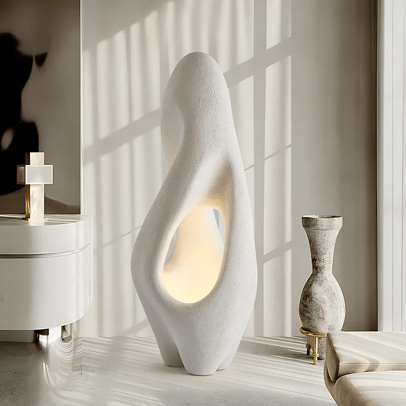 Wabi-Sabi White Floor Light, Floor Lamp, detail 2