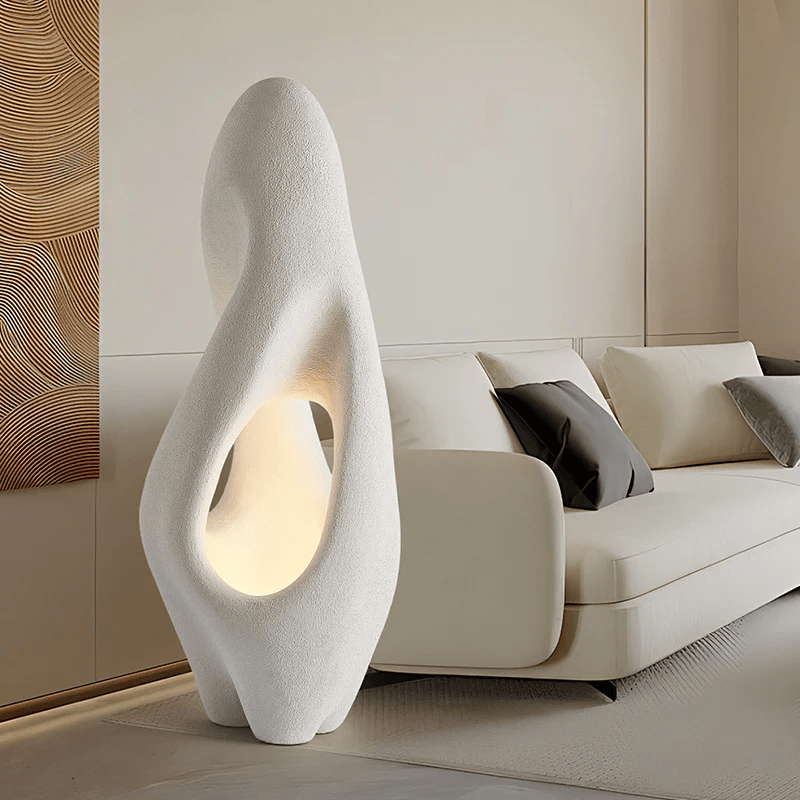 Wabi-Sabi White Floor Light, Floor Lamp, detail 3
