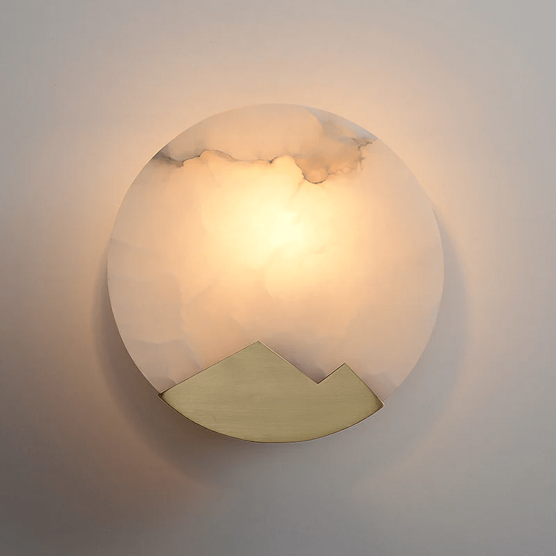 Lasterba Alabaster Wall Light, Hardwired Wall Sconce, detail 5