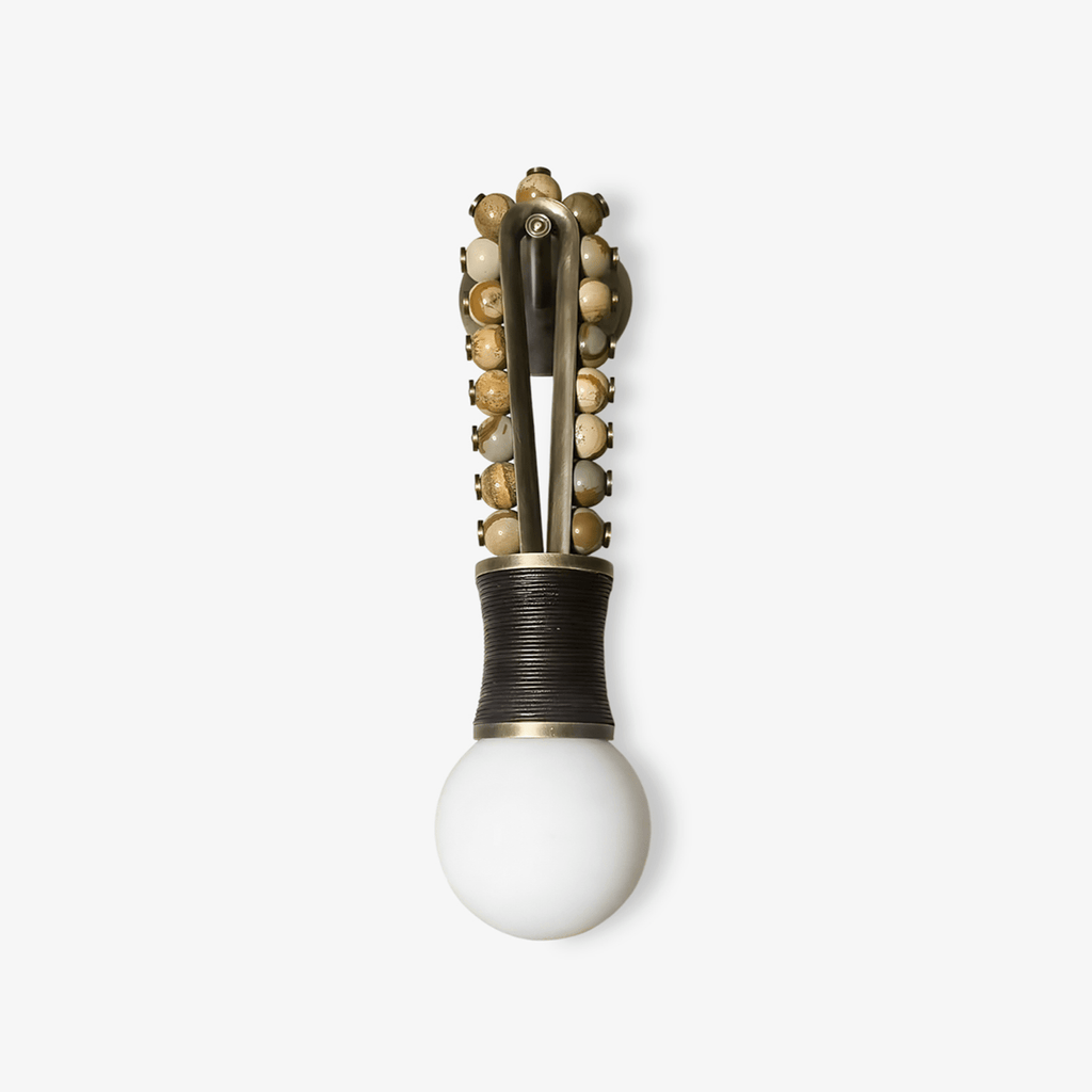 Ardora Wall Light, Hardwired Wall Sconce, Brass, Dia 14cm x H 62cm