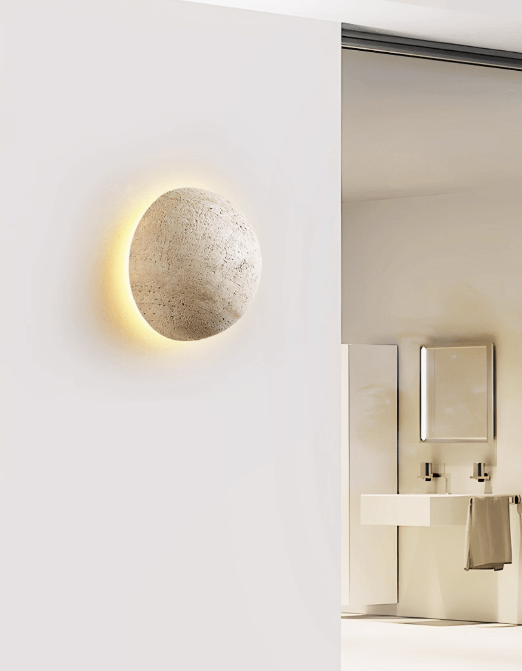 Pebble Stone Wall Light, Hardwired Wall Sconce, detail 7