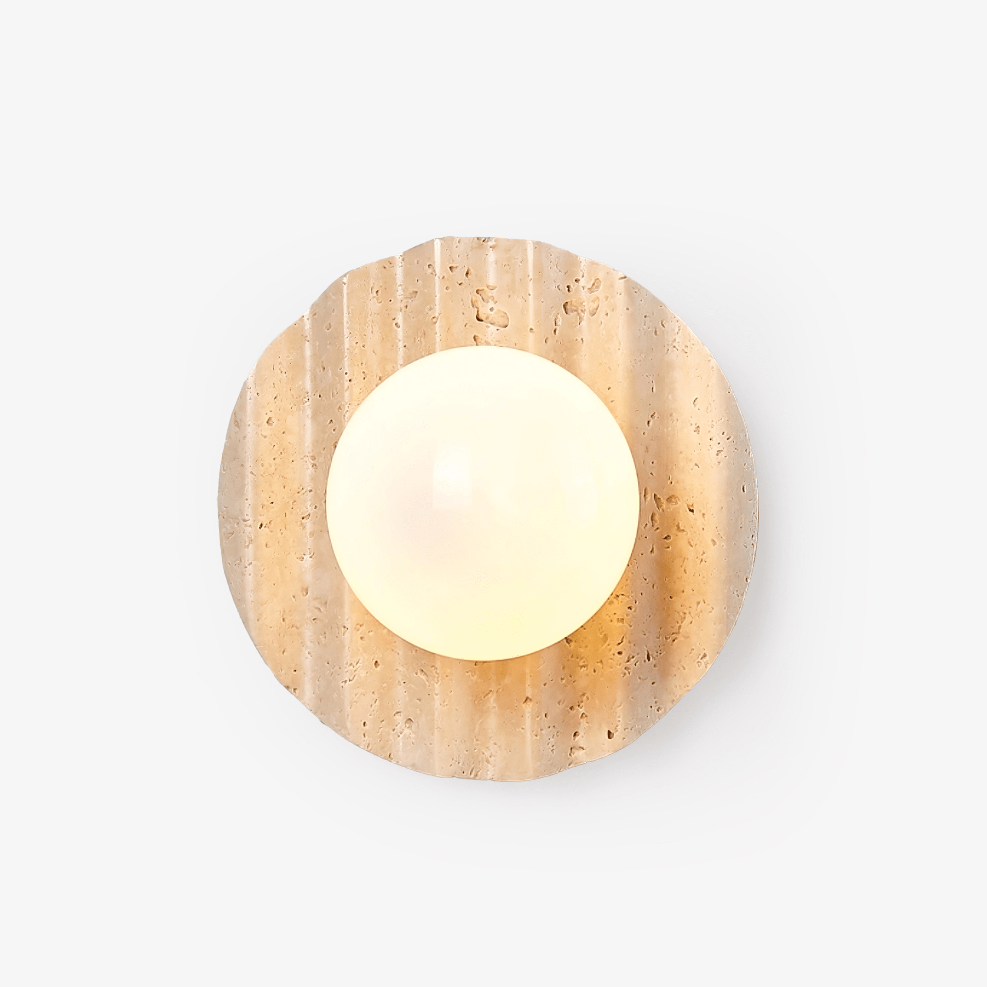 Selorar Travertine Wall Light, Hardwired Wall Sconce, detail 2