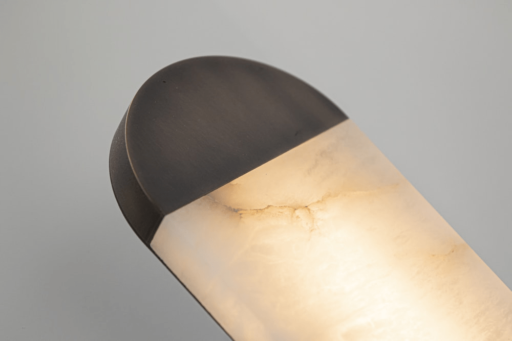 Ghost Alabaster Wall Light, Hardwired Wall Sconce, detail 9