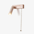 Terra Beam Pull Wall Light, Hardwired Wall Sconce, Yellow Travertine, Dia 4cm x H 12cm