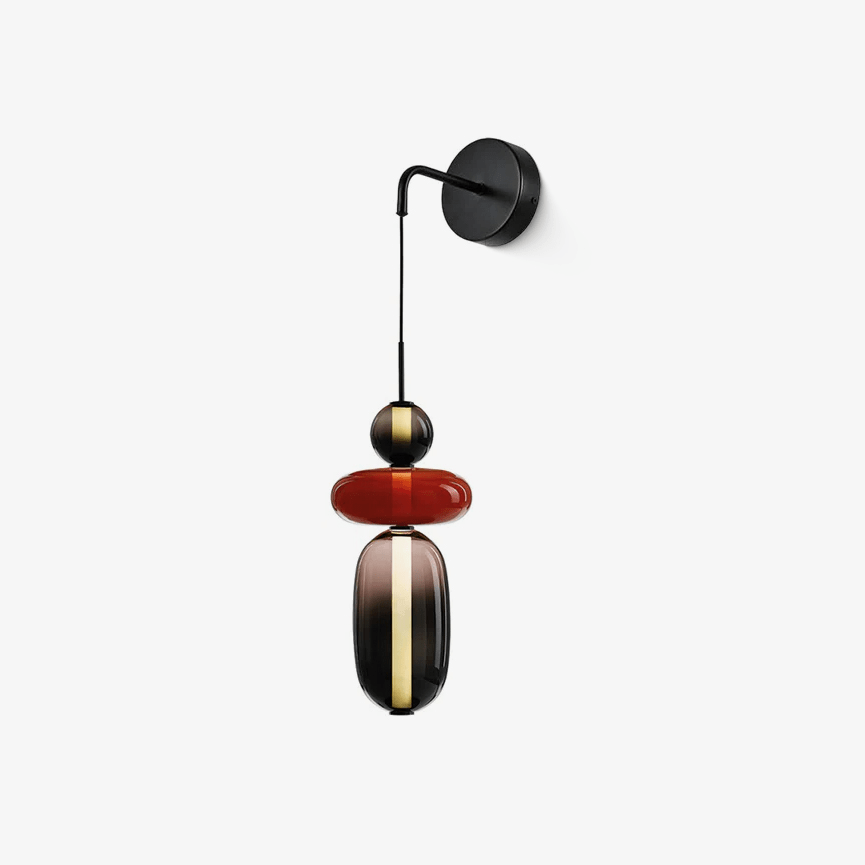 Candied Glass Wall Light, Hardwired Wall Sconce, detail 18