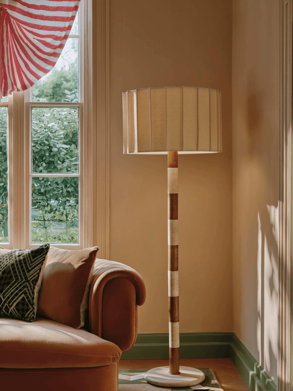Travertine Striped Floor Light, Floor Lamp, detail 9