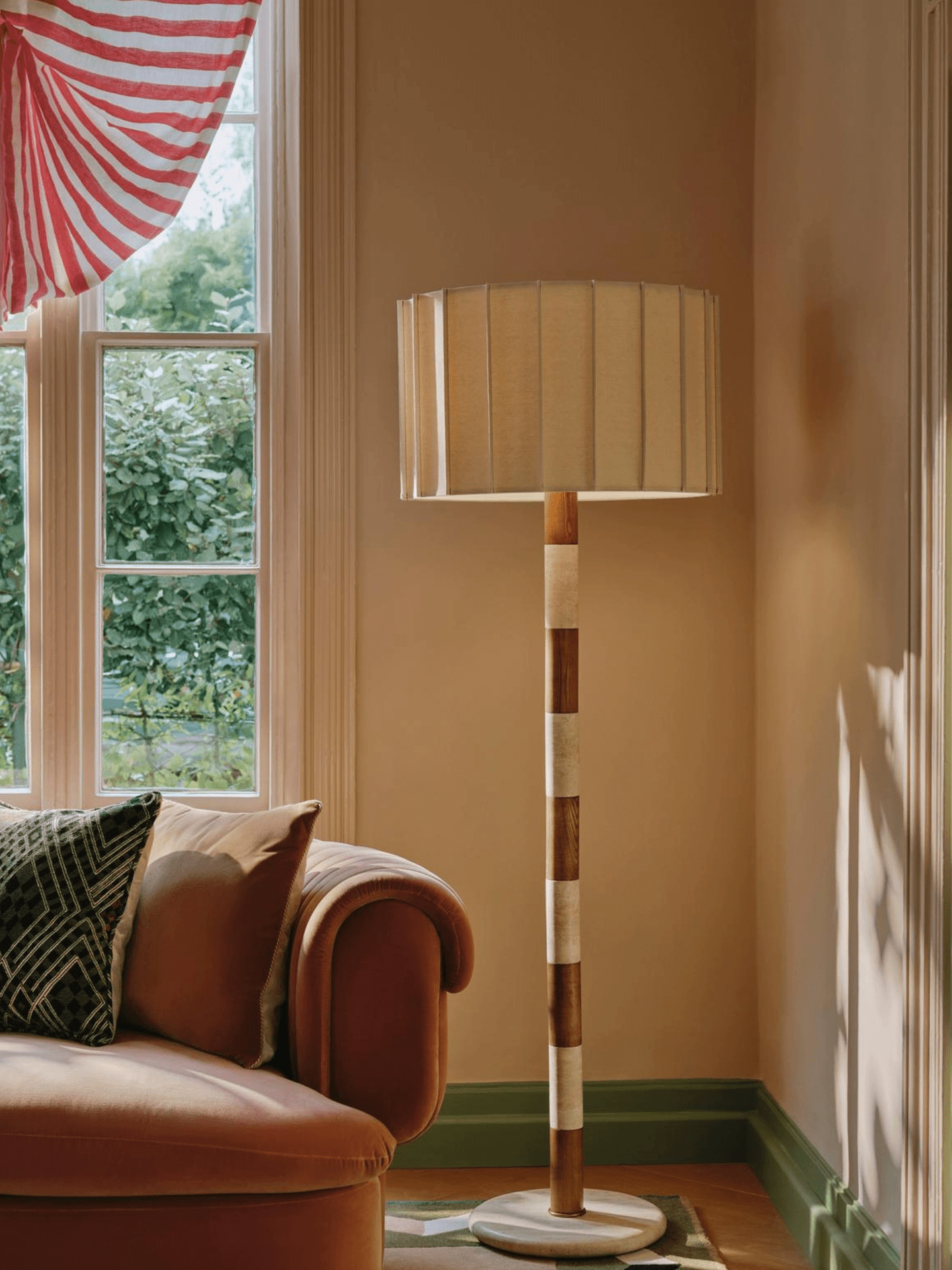 Travertine Striped Floor Light, Floor Lamp, detail 9
