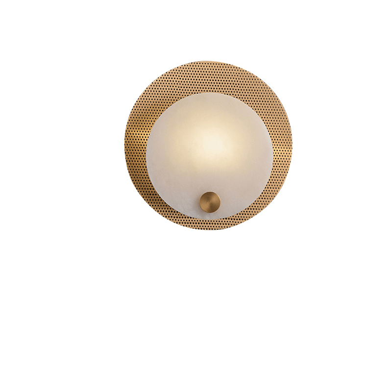 Lumen Alabaster Wall Light, Hardwired Wall Sconce, detail 17
