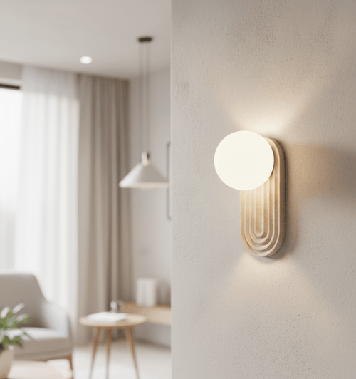 Arco Travertine Wall Light, Hardwired Wall Sconce, detail 2