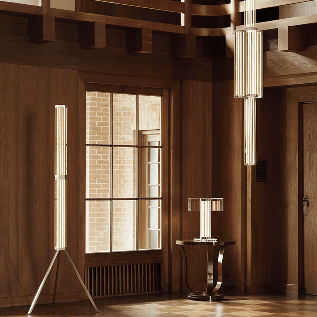Hexagonal Glass Floor Light, Floor Lamp, detail 8