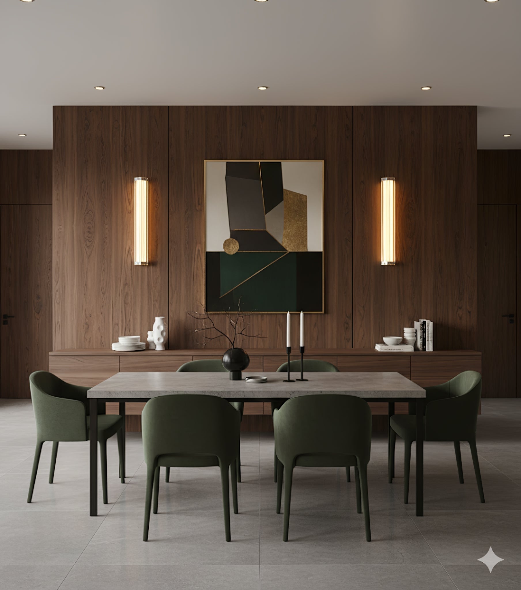 Hexagonal Glass Wall Light, Hardwired Wall Sconce, detail 7