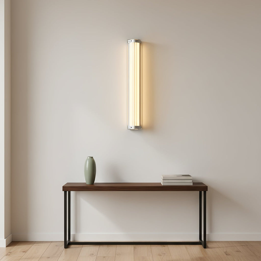 Hexagonal Glass Wall Light, Hardwired Wall Sconce, detail 8