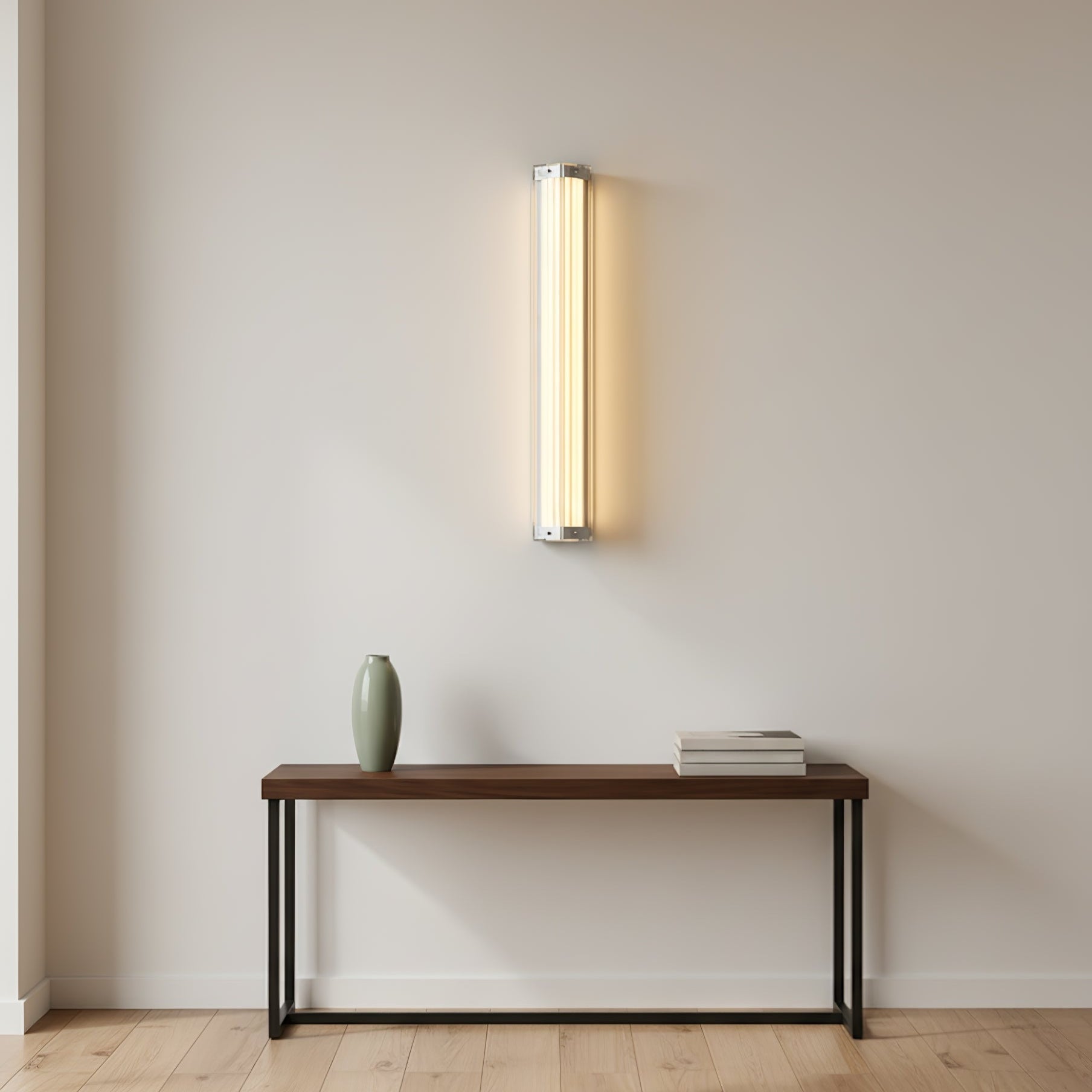Hexagonal Glass Wall Light, Hardwired Wall Sconce, detail 8