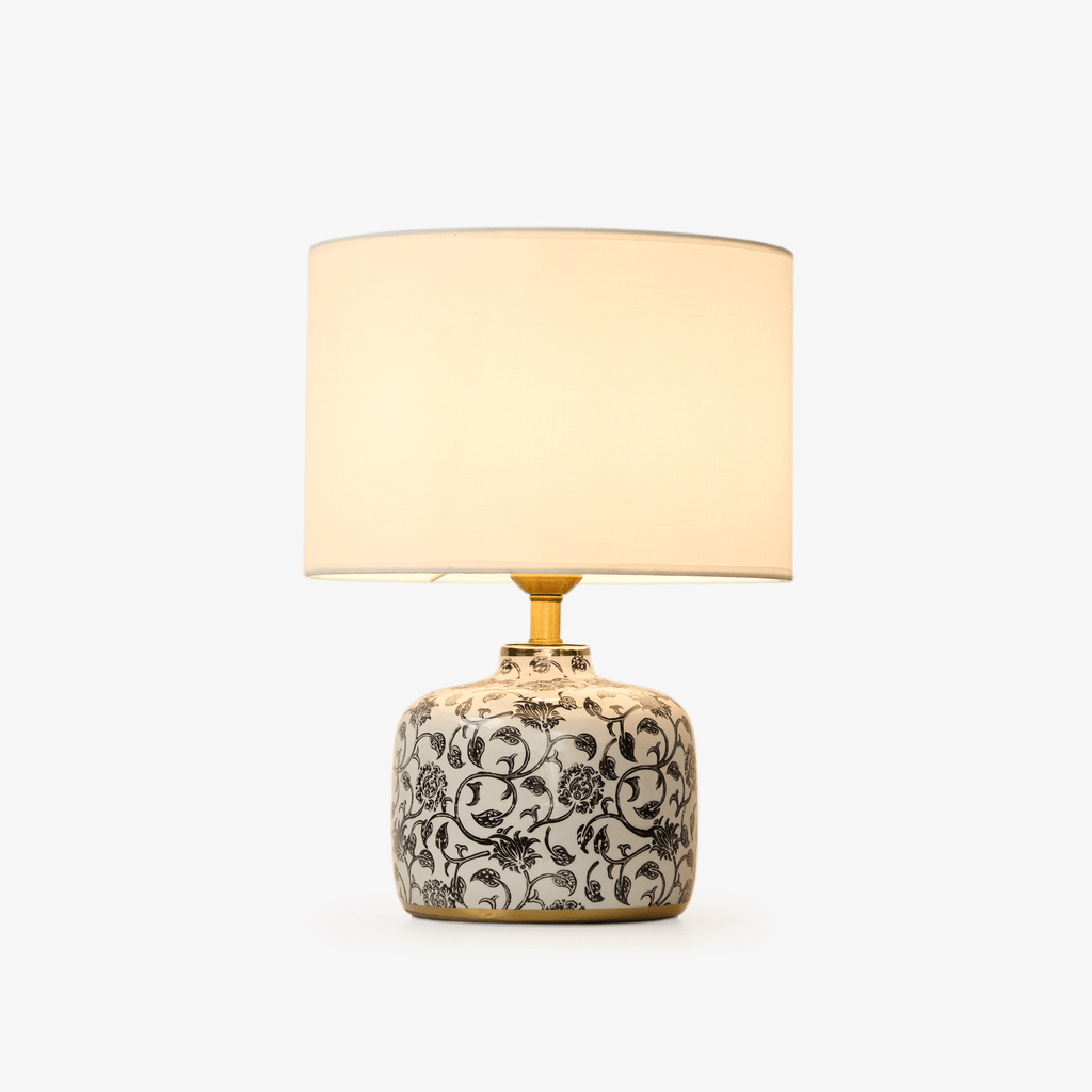 Ebony Vine Ceramic Table Light, Bedside Table Lamp, detail 8