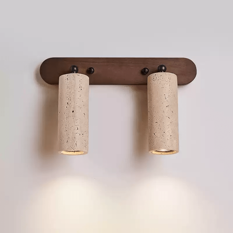 Travertine Triple Spotlight Wall Light - Wall Lamp, Hardwired Wall Sconce, detail 17