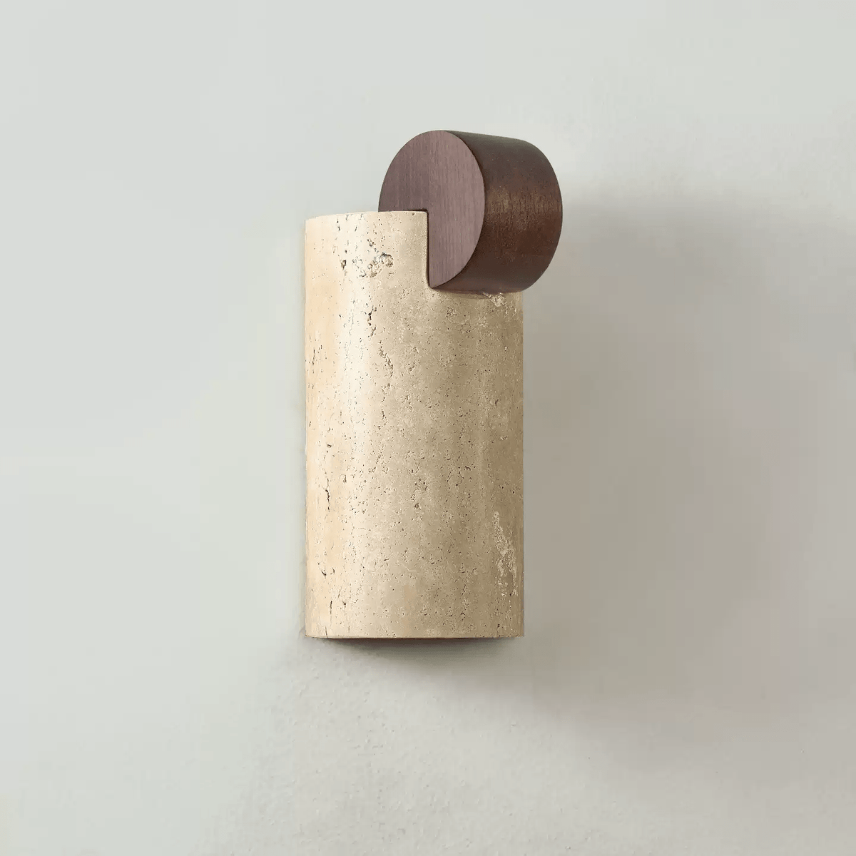 Circular Accent Wall Light, Hardwired Wall Sconce, Metal, Dia 8.5cm x H 19.5cm