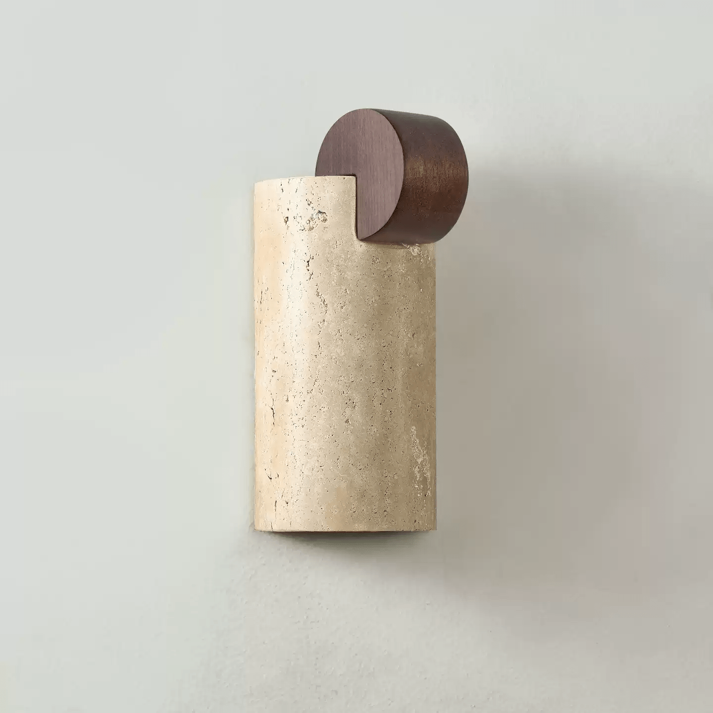 Circular Accent Wall Light, Hardwired Wall Sconce, Metal, Dia 8.5cm x H 19.5cm