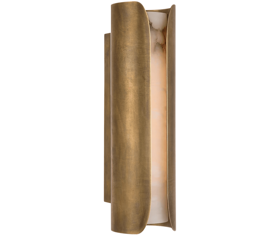 Cradled Alabaster Wall Light, Hardwired Wall Sconce, detail 11