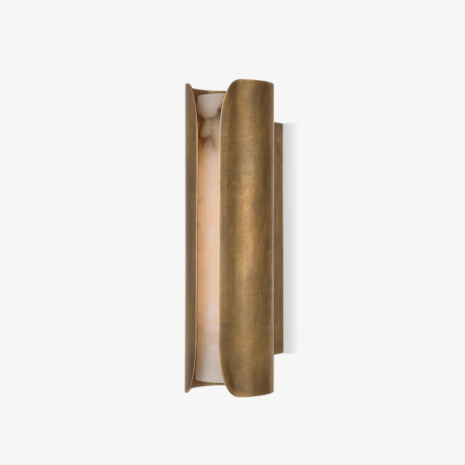 Cradled Alabaster Wall Light, Hardwired Wall Sconce, detail 2