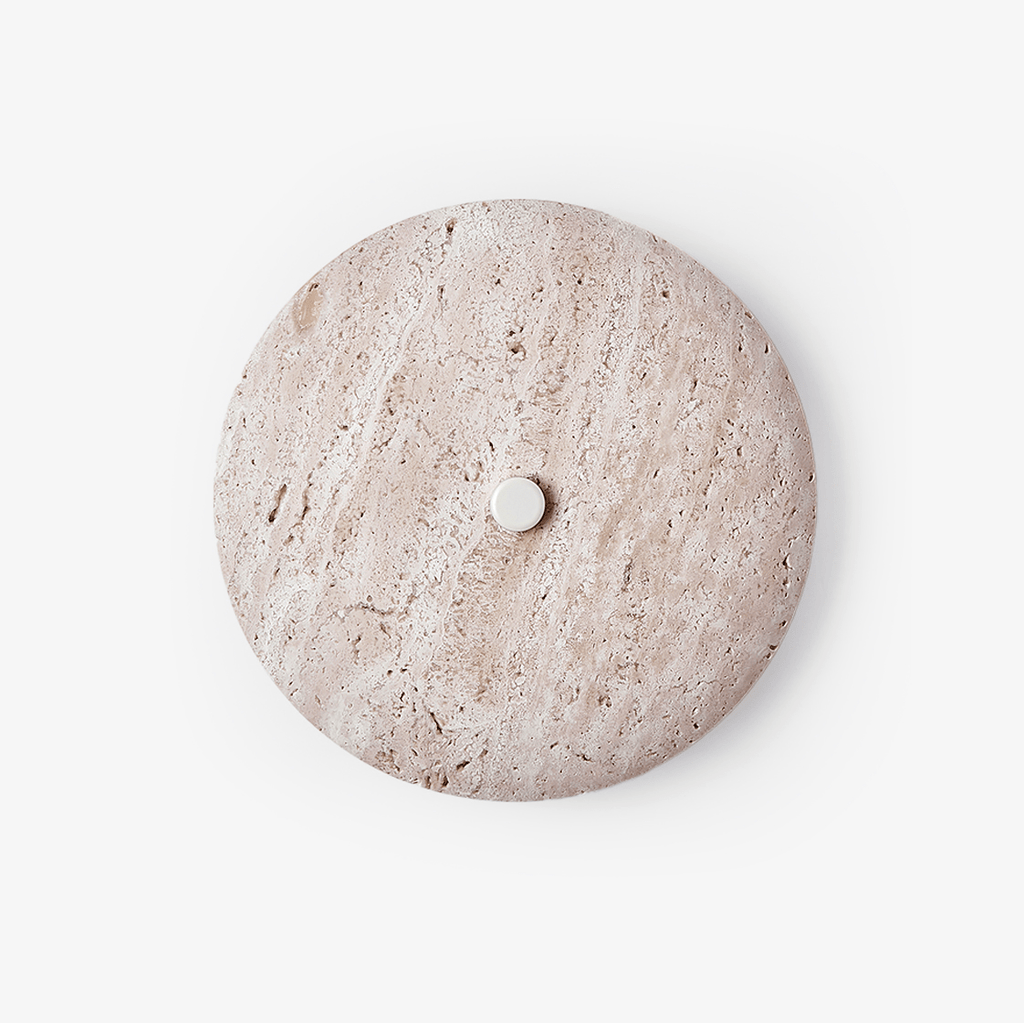 Mesa Travertine Wall Light, Hardwired Wall Sconce, detail 10
