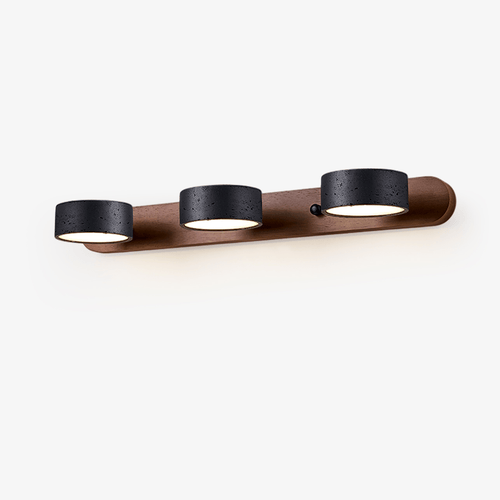 Black Travertine Duo Wall Light, Hardwired Wall Sconce, detail 2