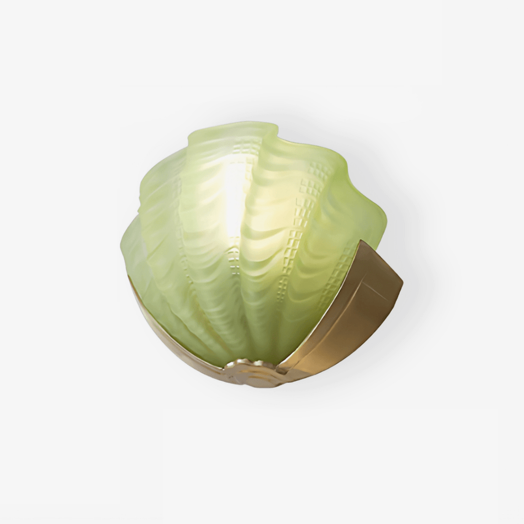 Art Deco Scallop Wall Light, Hardwired Wall Sconce, detail 2