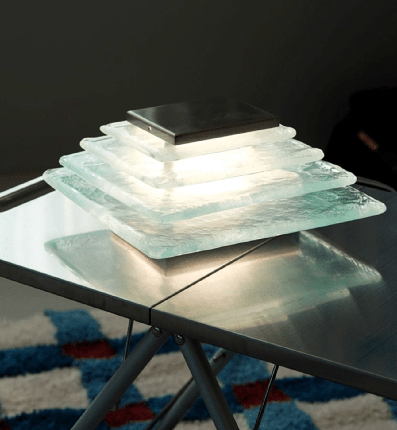 Aqua Cascade Wall Light, Hardwired Wall Sconce, detail 7