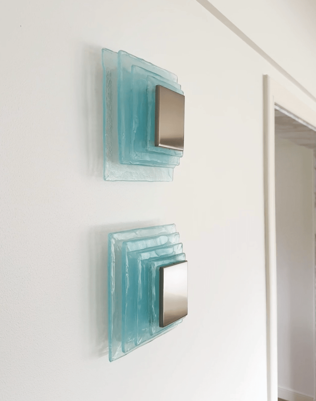 Aqua Cascade Wall Light, Hardwired Wall Sconce, detail 4