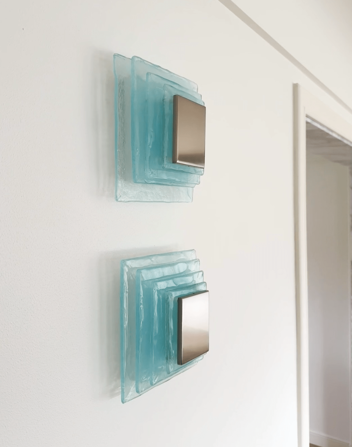 Aqua Cascade Wall Light, Hardwired Wall Sconce, detail 4