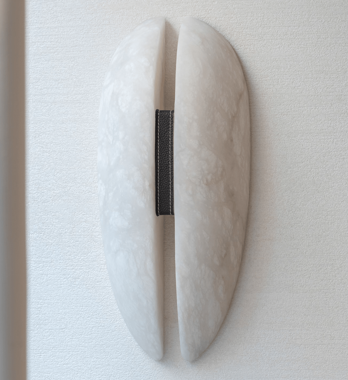 Alabaster Veil Wall Light, Hardwired Wall Sconce, detail 13