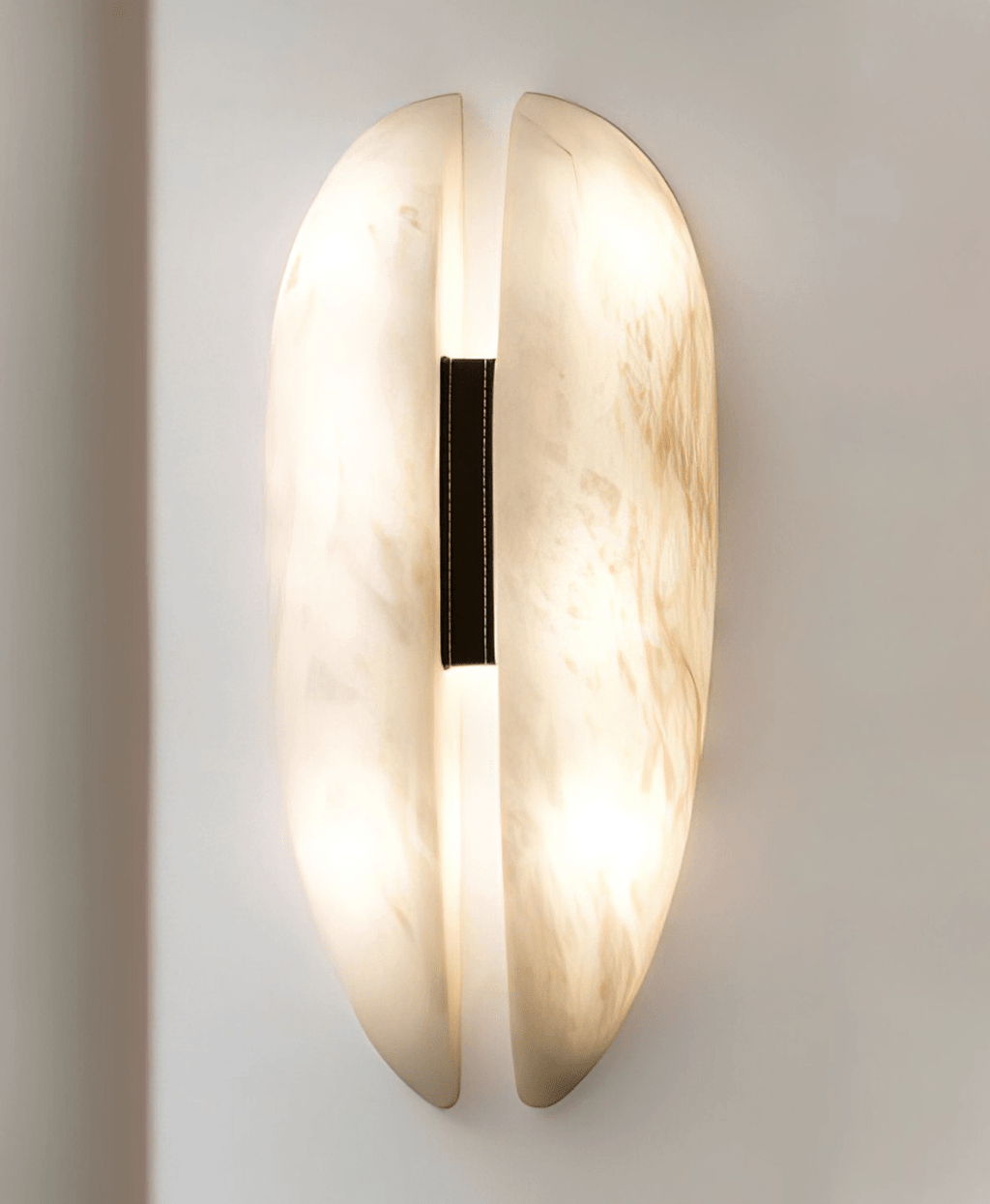 Alabaster Veil Wall Light, Hardwired Wall Sconce, detail 14