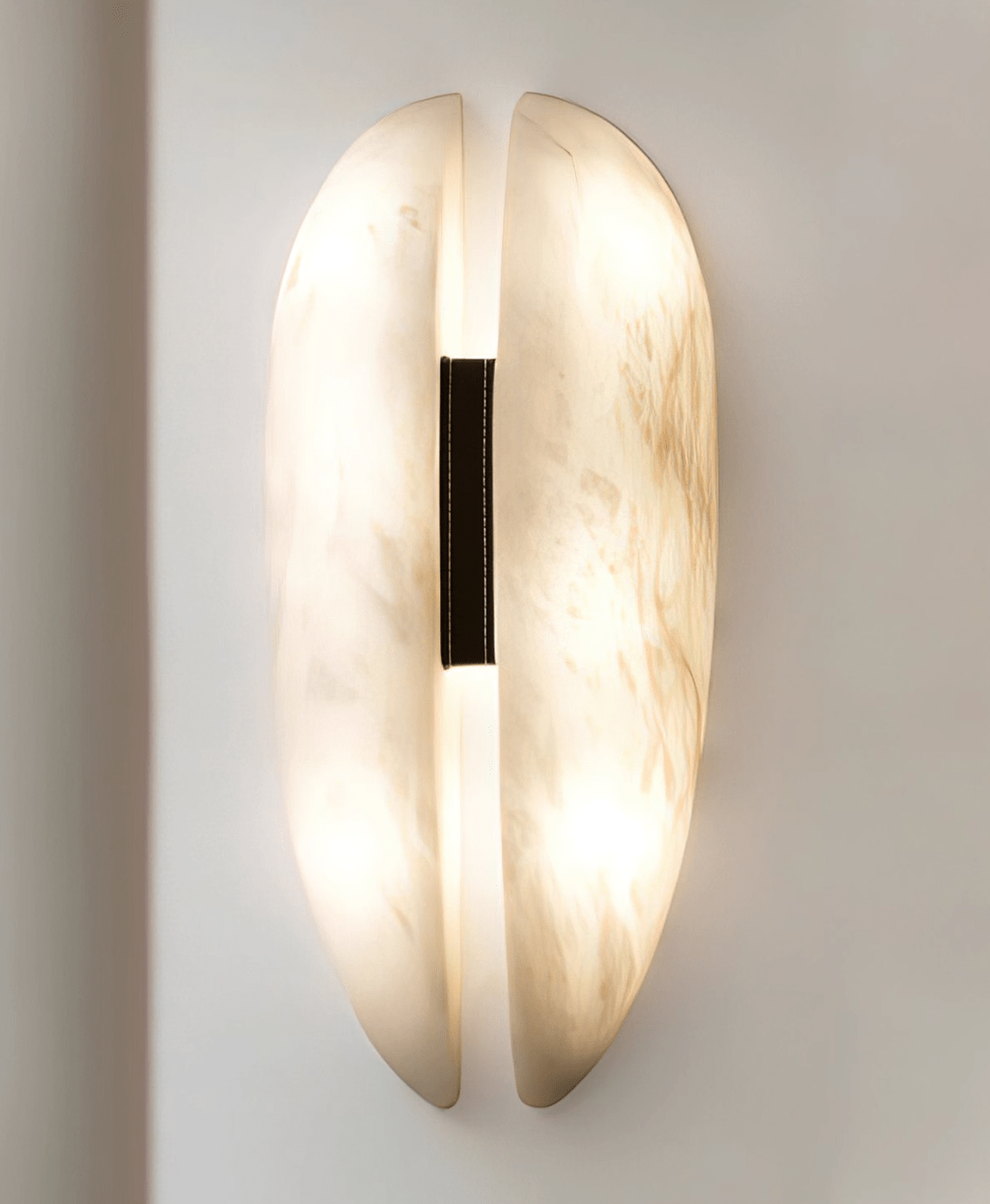 Alabaster Veil Wall Light, Hardwired Wall Sconce, detail 14