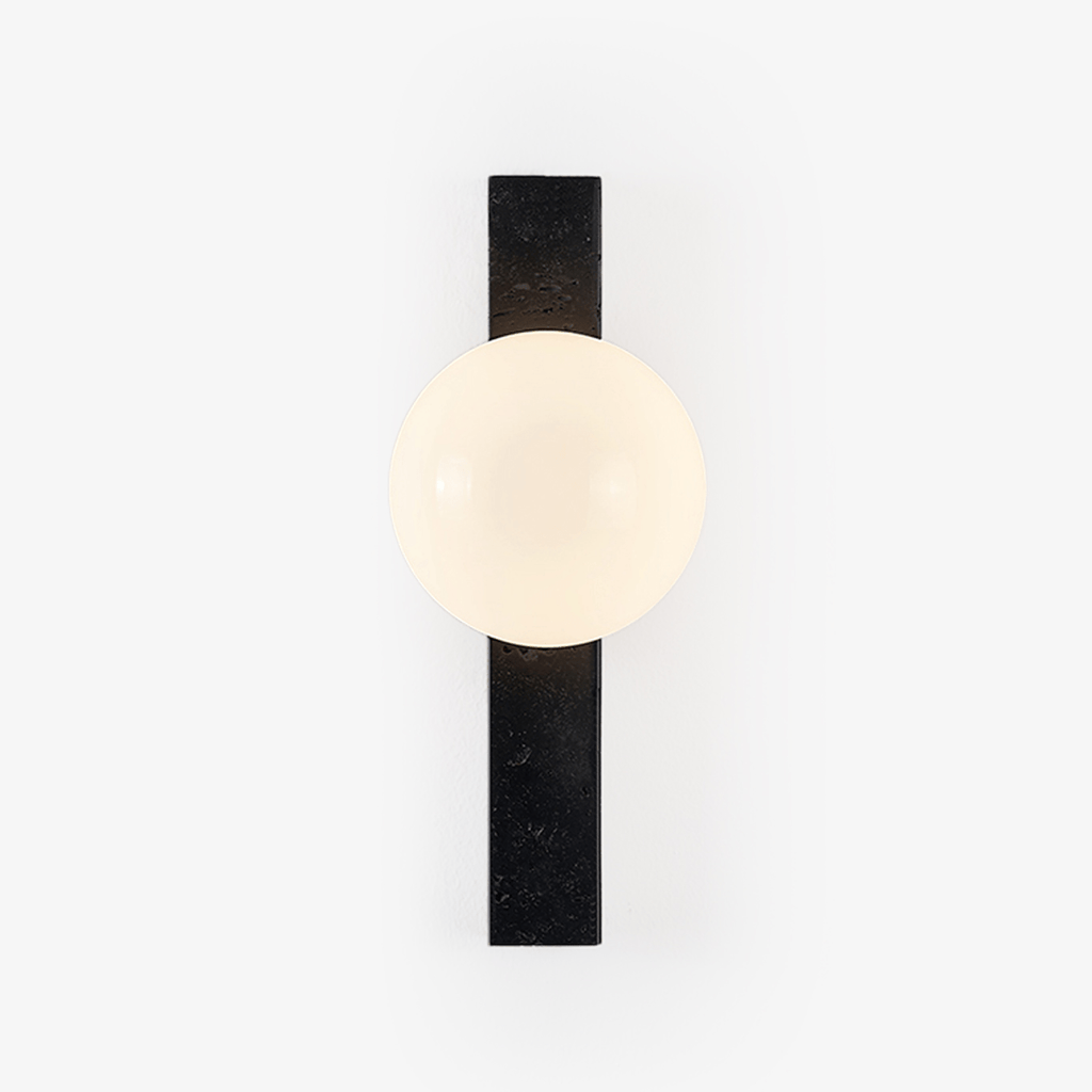Balanced Globe Wall Light, Hardwired Wall Sconce, detail 2