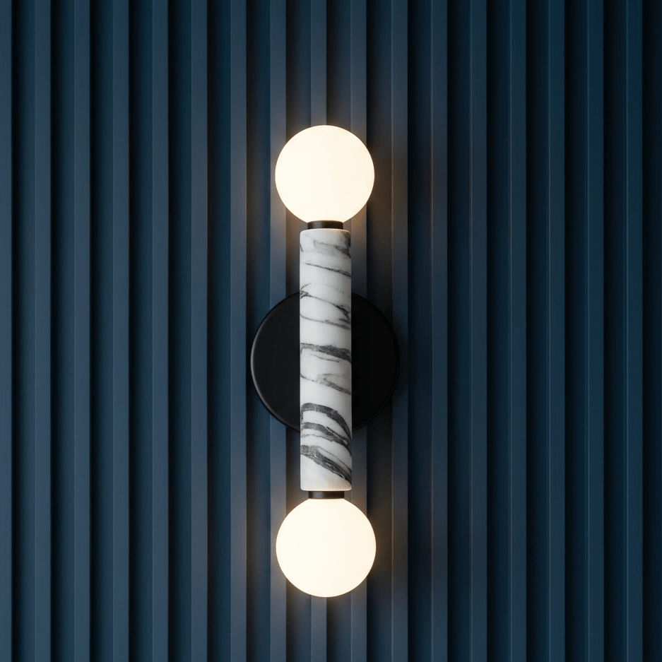 Obelisk Orb Wall Light, Hardwired Wall Sconce, detail 3