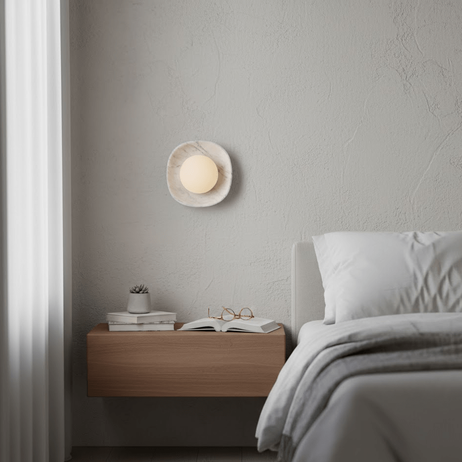 Carrara Cusp Wall Light, Hardwired Wall Sconce, detail 27