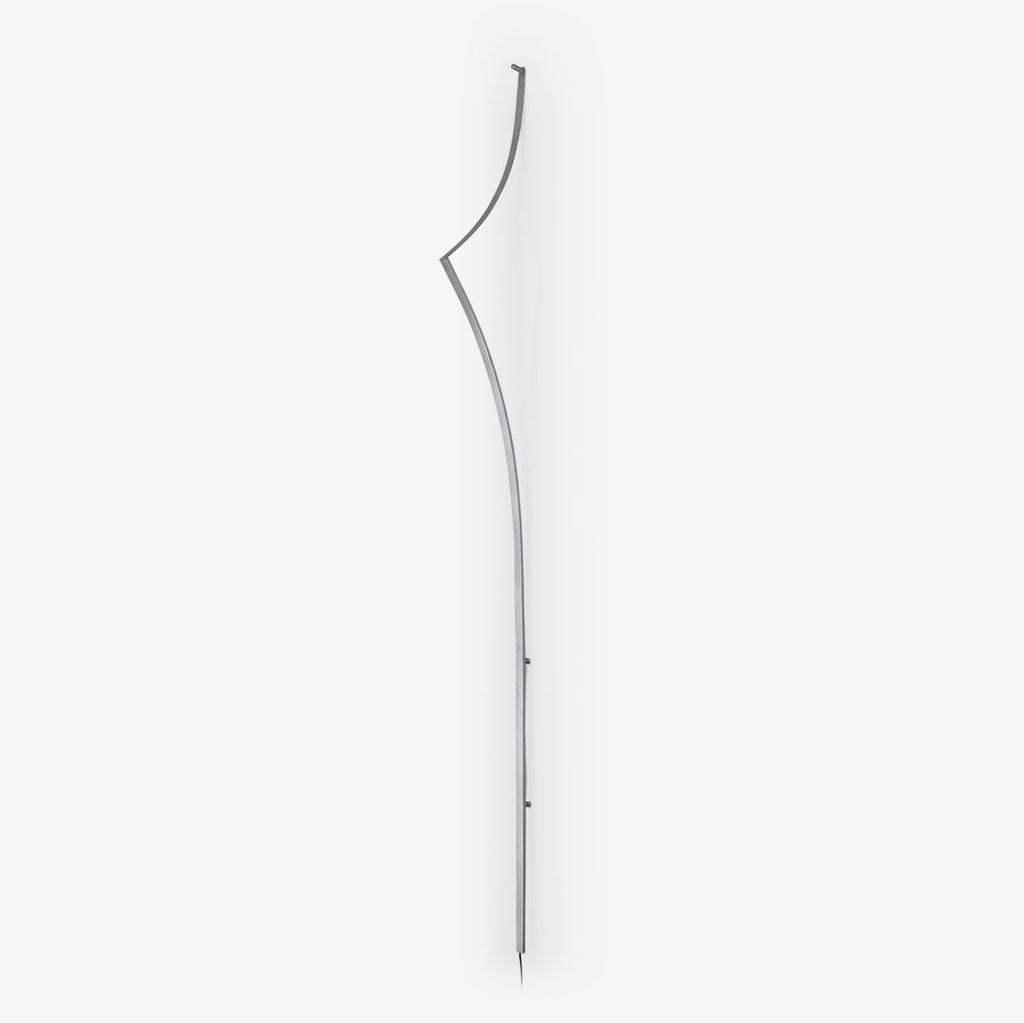 Clean-Lined Curving Ribbon LED Wall Light, Plug-In Wall Sconce, Metal, W 2cm x H 208cm x Depth 19.5cm