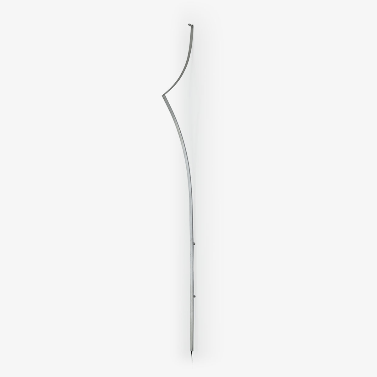 Clean-Lined Curving Ribbon LED Wall Light, Plug-In Wall Sconce, Metal, W 2cm x H 208cm x Depth 19.5cm