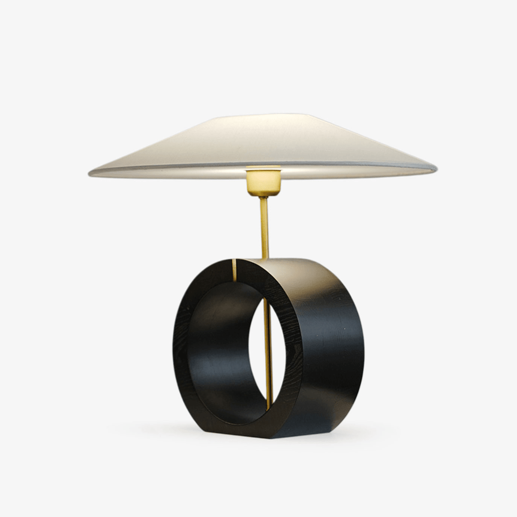 Neris Table Light, Bedside Table Lamp, Wood, Dia 46cm x H 52cm