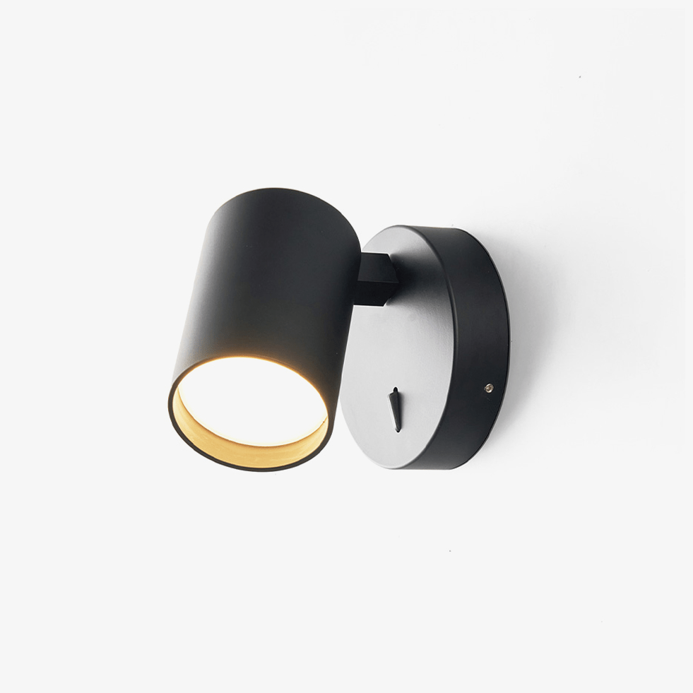 Metal Rowen Wall Spotlight, Plug-In Wall Sconce, Dia 6cm x H 9cm