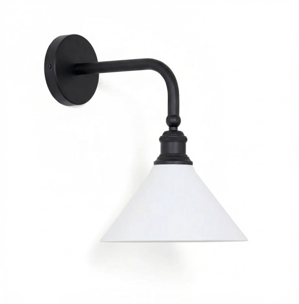 Bridgemont Wall Light - Dia 24cm x W 32cm x H 35cm Metal, Hardwired Wall Sconce, detail 33