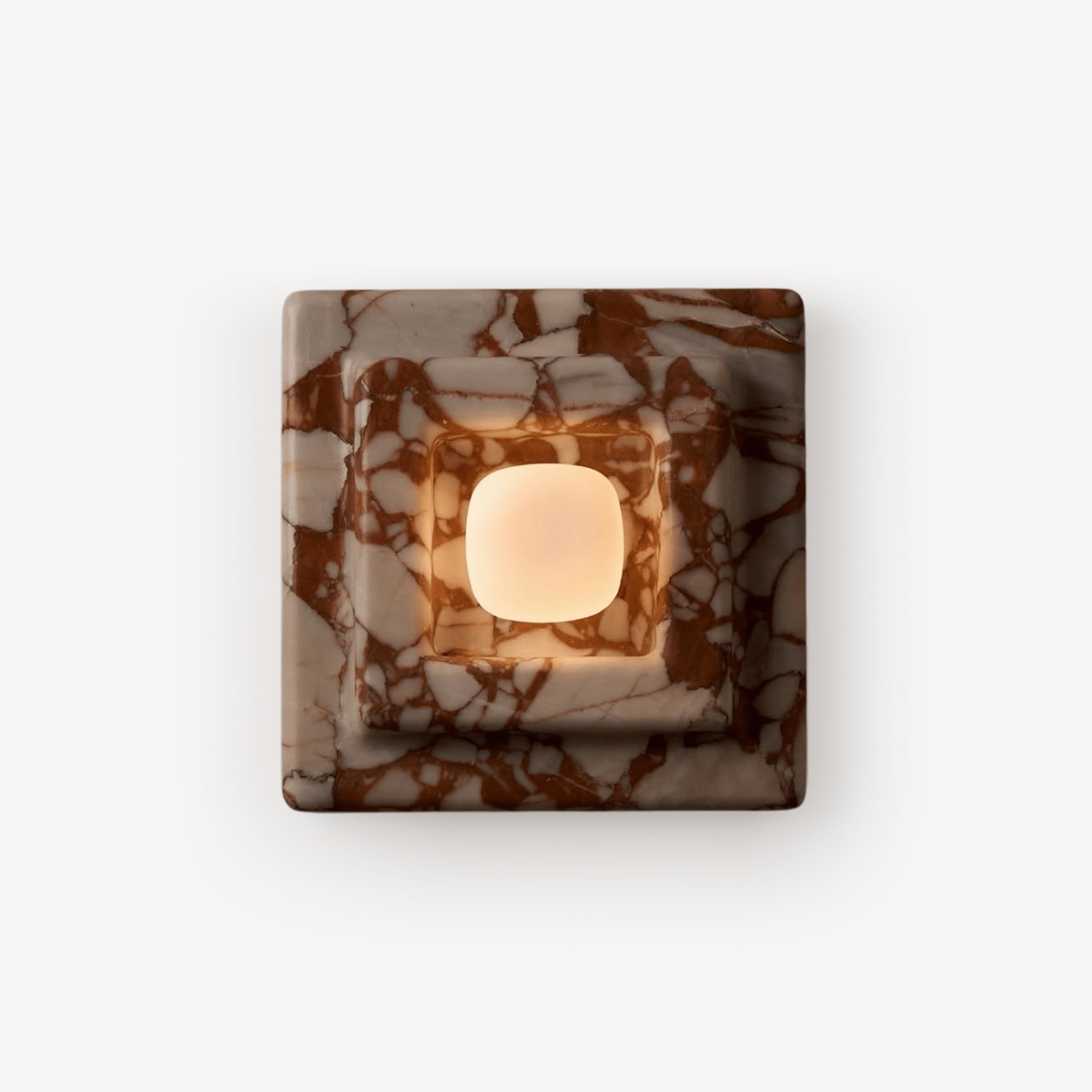 Marblume Square Wall Light, Hardwired Wall Sconce, detail 2