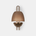 Arclune Ribbed Wall Light, Hardwired Wall Sconce, Metal, Dia 21cm x H 35cm
