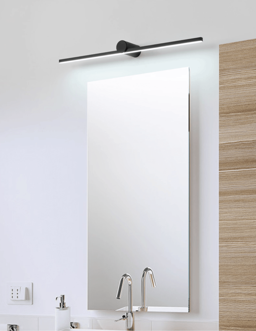 Lumen Trace Rechargeable Wall Light, Bathroom Wall Sconce, detail 5