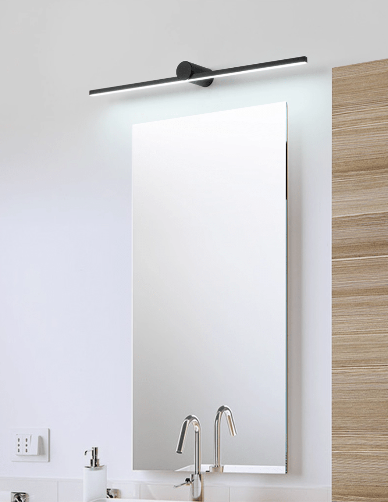 Lumen Trace Rechargeable Wall Light, Bathroom Wall Sconce, detail 5
