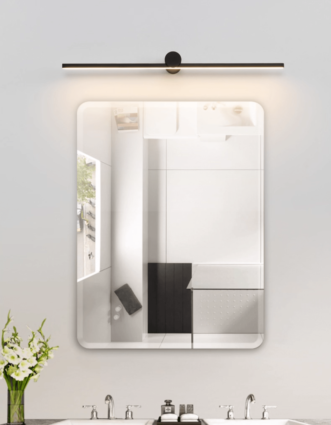 Lumen Trace Rechargeable Wall Light, Bathroom Wall Sconce, detail 6
